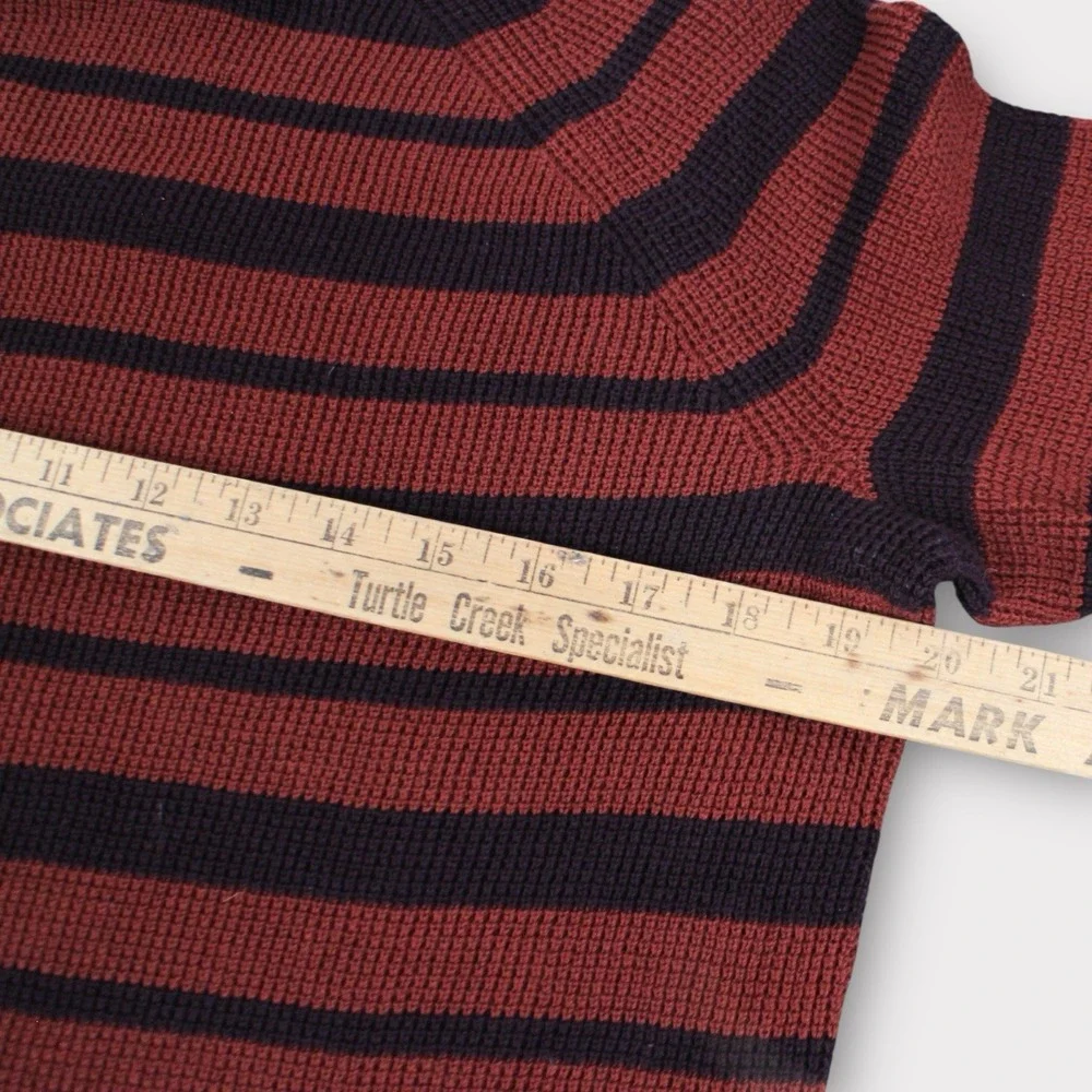 Lot of 2 Eddie Bauer‎ Women's Knit Sweaters Striped Cotton Crewneck Size S